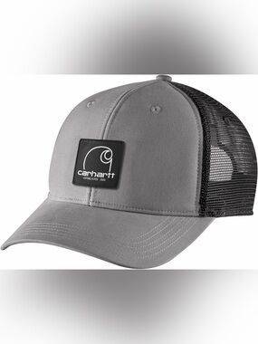 NWT Men’s One Size CARHARTT Canvas Mesh-Back C Patch Snap Back Cap Hat